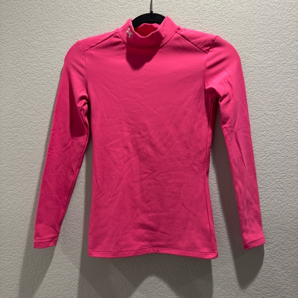 Under Armour Tops - Under Armour Hot Pink Long Sleeve Mock Neck Top